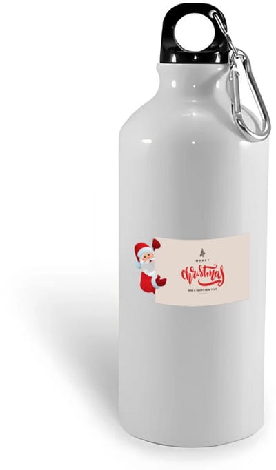 Hacebo® - Kerst merry christmas and a happy new year waterfles - Kerstmis - Kerst beker - winter - kerst - christmas - kerst cadeau - water fles - 400ML