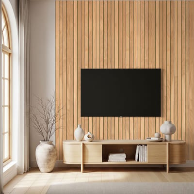 Zelfklevende vinyl muurbekleding op rol per meter - Muursticker met houtnerfpatroon - Licht en zwart - 60x200cm