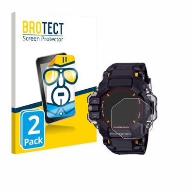 BROTECT - Screenprotector voor Casio G-Shock GPR-H 1000 - Folie Beschermfolie transparant 2 Stuks