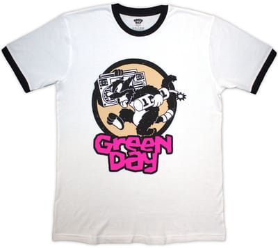 Green Day - Revolution TNT Heren Tshirt - M - Wit