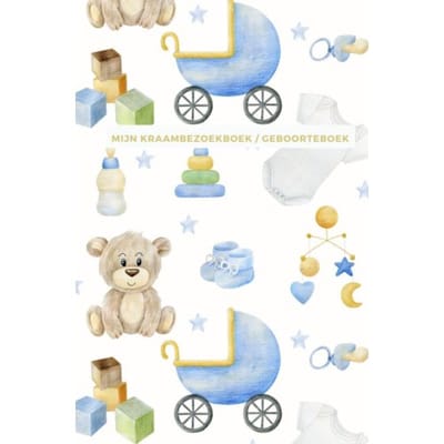 Mijn Kraambezoekboek / Geboorteboek ! Geschikt Als Kraamcadeau Meisje En Kraamcadeau Jongen - Gold Arts Books