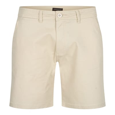 Cappuccino Italia - Heren Shorts Chino Short - Beige - Maat S