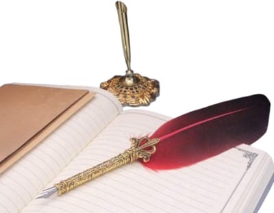 Natuurlijke Ganzenveren Gedoopt In Water Vulpen Kalligrafie Luxe Gift Box Set Veer Kalligrafie Set Luxe Schrijf Vulpen