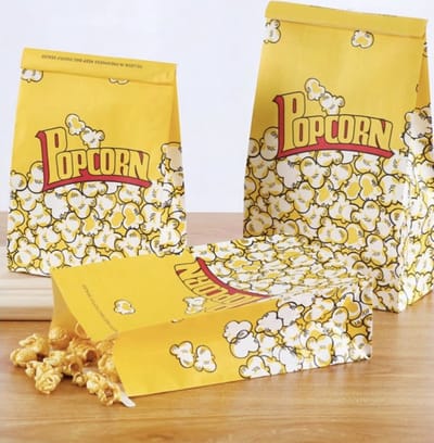 Popcorn zakjes – popcorn bakjes - 10 Stuks – Retro Bioscoop Stijl – Voor Feest, Kinderfeest & Movie Night