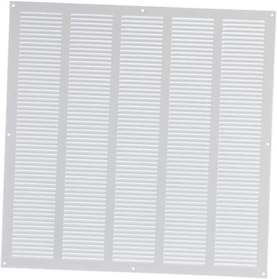 Ventilatierooster - Ventilatiegrille Metaal - Luchtcirculatie Verbeteren - Insectenbescherming Geïntegreerd - 500x500 mm - Wit