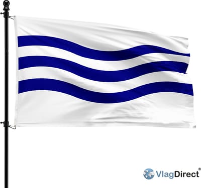 Denderleeuwse vlag - Gemeente Denderleeuw vlag - 90 x 150 cm.
