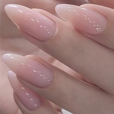 24 stuks press-on nagels, kunstnagels, ABS hars, voor feestjes en dagelijks gebruik, met lijmpads en vijl
