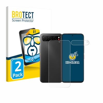 BROTECT - Screenprotector voor Nubia Air (Voor+Camera) - Folie Beschermfolie transparant 2 Stuks