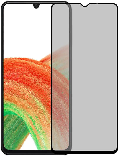 Screenprotector Geschikt voor Samsung Galaxy A33 - Privacy Filter - Beschermglas - Gehard Glas - Tempered Glass - Screen Protector