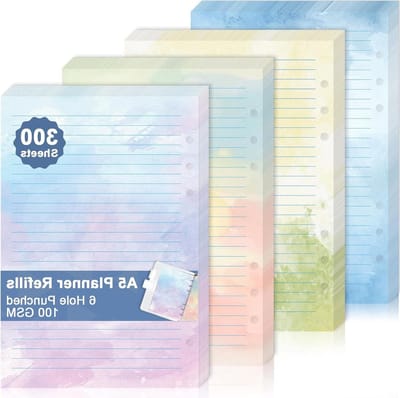 A5 Planner Inserts - Navulbaar Dagboek - Dagelijkse Planning - 300 Vellen - A5 Formaat - Multicolor