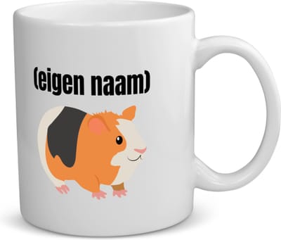 Akyol - cavia met eigen naam koffiemok - theemok - Cavia - iemand die cavia's heeft - cavia liefhebber - dieren - verjaardag - cadeau - kado - 350 ML inhoud