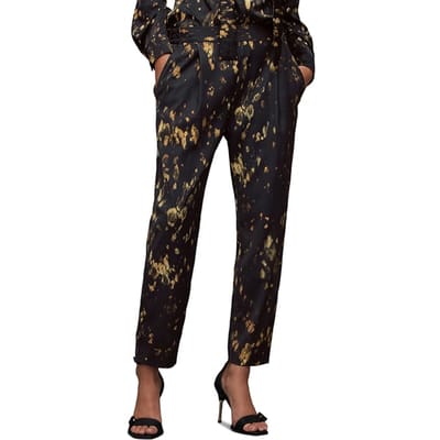AllSaints Aleida Ronnie Trouse Black Size: W25 | Straight Pants Outlet | Dames | Zwart