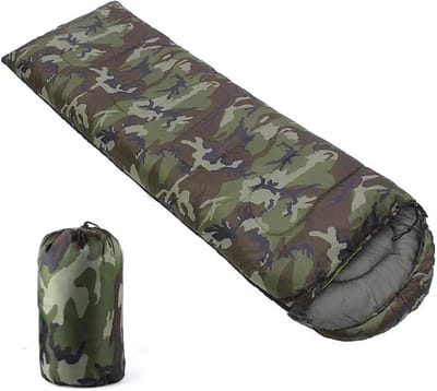 Kampeerslaapzak - Outdoor slaapzak - Kamperen en reizen - Waterdicht en warm - 190 x 75 cm - Groen