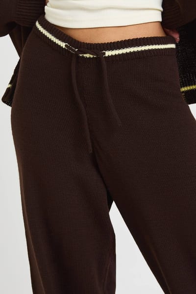 boohoo Dames Ritssluiting Hoodie en Broek Set | Chocolate | Maat: Small