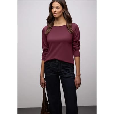 Shirt in effen kleur