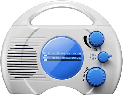 Waterdichte Douche Radio met AM/FM Ontvangst en Geïntegreerde Luidspreker