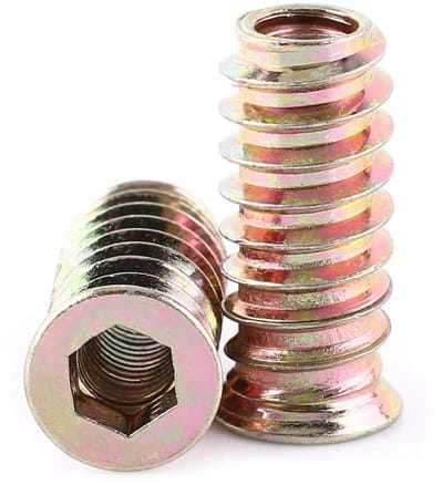 Dailygoody - 20-Delige Hex Aandrijfmoer Inzetmoeren Assortiment - Verzinkt Carbon Staal - M6/M8/M10 - Ideaal voor Professionals en Doe-Het-Zelvers