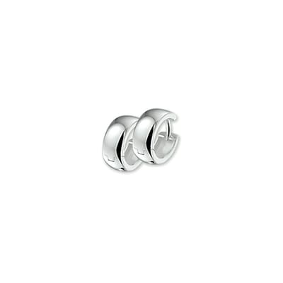 The Jewelry Collection Klapoorringen Bol - Zilver