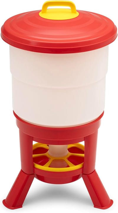 Grote Kippenvoerautomaat 50 Liter - Voederdispenser met Poten voor Schoon en Vers Voer