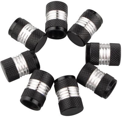 Dailygoody - Aluminium Stofdoppen - Universele Bandafsluiters - Duurzaam en Langdurig - Zilver - Geschikt voor Auto en Fiets - Schrader kleppen