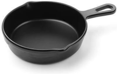 HENDI Mini steelpan – zwart – vaatwasserbestendig – 162x121x30 mm