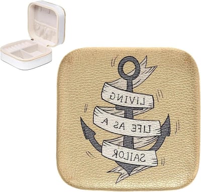 Sieraden Doos - Reis Etui - Sieraden Opbergen - Duurzaam PU Leer - 10.5 cm - Veelkleurig