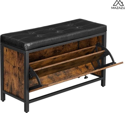 MIRA Home - Schoenenkast - Schoenenopberger - Opbergkast - Vintage - 30x80x51