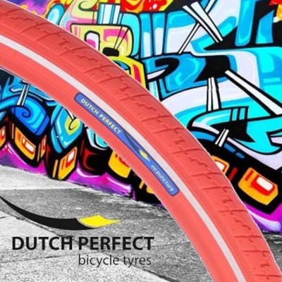 Buitenband Dutch Perfect 28 x 1.40 / 40-622mm anti-lek - rood met reflectie