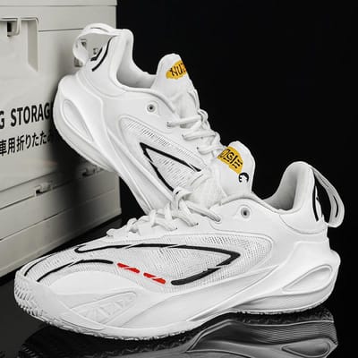 CYYTL Sneakers Heren Basketbalschoenen Hardlopen Buiten Casual Mode Dames Tennis Wandelen Sporten Wandelen Designer Luxe Instappers 45 white