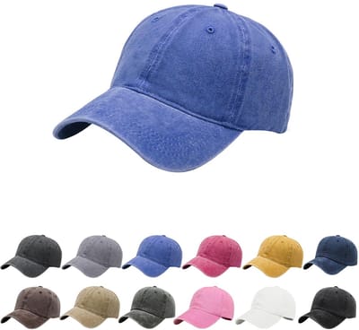 Aomig Baseball Cap Mannen Unisex Vintage Werehed Dad Cap, Polo Stijl Hoed Baseball Hoeden, 100% Katoen Denim Verstelbare Sport Cap Ademend Zomer Zonneklep Hoed