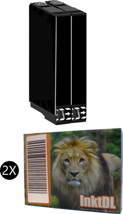 Huismerk geschikt voor Epson 405XL inktcartridges - 2X Zwart - WF-7830DWTF - WF-7840DTWF - WF-4820 - WF-4830