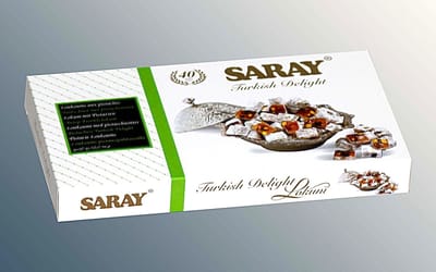 Saray Antep lokum - Turks fruit met pistachenoten - 400 g