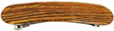 Haarsoires Haarspeld Patentspeld 10cm - Houtlook - Glans - Bruin - Haarspelden voor Dames - Haarklem - Haarclip - Haaraccessoires - Hair Clip - Decoratieve Haaraccessoire