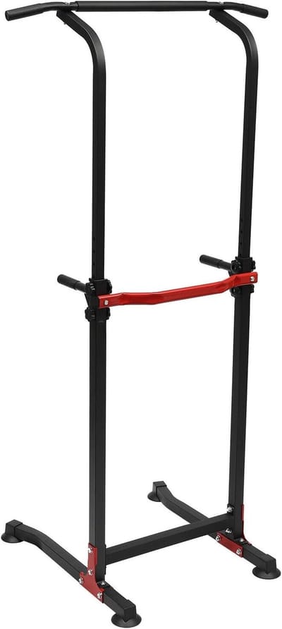 Krachtstation - Fitnessapparaat Trainingsbar - Full Body Workout - In Hoogte Verstelbaar - 82 x 82 x 210 cm