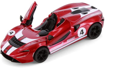McLaren Elva 12.7 cm Convertible Livery Edition, Pull-back motor Rood - Kinsmart - modelauto op schaal 1/36 model auto - schaalmodel