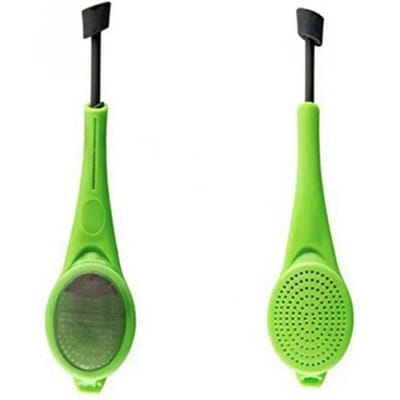 1 stuks Thee&Koffie Zeef Roer Draai Totaal Thee Infuser Gadget Maat Trekken Roer Drukken 1Pcs groen