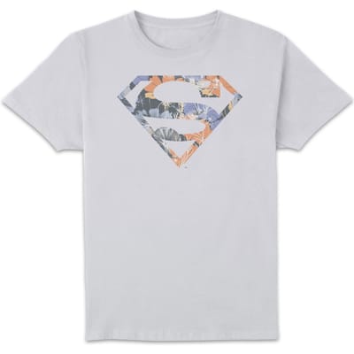DC Originals Floral Superman T-shirt - Wit - 3XL