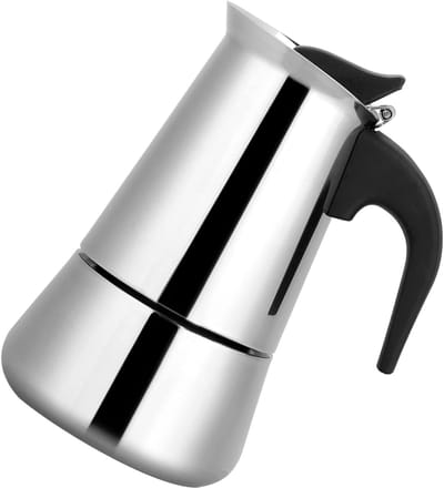 RVS Moka Pot Koffiezetapparaat voor Espresso - Voor 2 tot 9 Kopjes