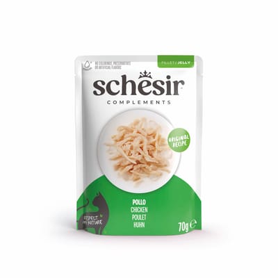 6x70g Kip Schesir Complementen in gelei natvoer voor katten