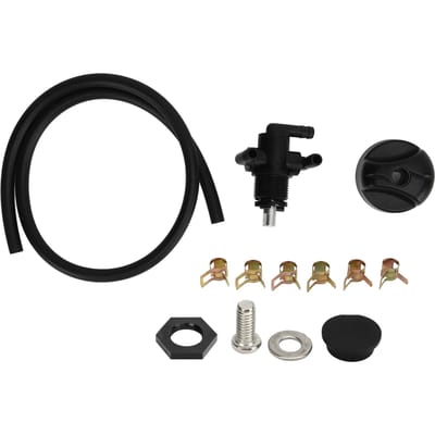 Robinet d'essence 3 voies Réservoir Interrupteur de vanne d'arrêt de carburant avec conduite de carburant pour Polaris VTT Sportsman 335 325 330 black