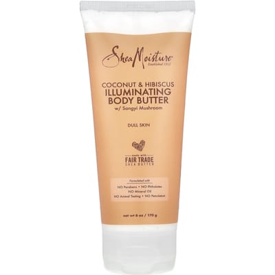 SheaMoisture, Illuminating Body Butter, with Coconut and Hibiscus, 6 oz (170 g) beige
