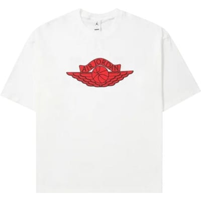 Air Jordan x Saint Mxxxxxx Korte Mouw T-shirt 'Wit/University Rood/ XS red