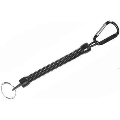Vissen Lanyards 22cm Intrekbare Opgerolde Lijn met Karabijnhaak Varen Vissen Touw Retentietouw Visgereedschap