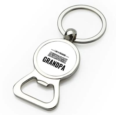 Akyol - i am a freaking awesome grandpa flesopener - Opa - de meest geweldigste opa - verjaardagscadeau - verjaardag - cadeau - cadeautje voor opa - opa artikelen - kado - geschenk - gift - 9 bij 3 cm