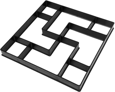 Betonmal Pad - Doe-het-zelf mal - Tuinpad Aanleggen - Herbruikbaar Plastic - 40 x 40 cm - Zwart