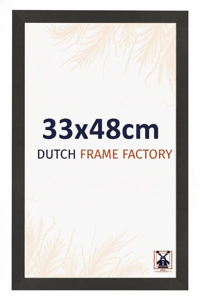 Fotolijst 33x48 cm - MDF - Zwart Mat - Benno