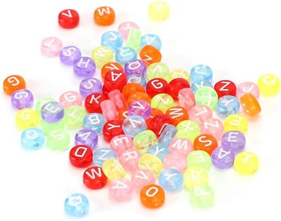 Acryl Letterkralen Materialen Hulpketting 1000 Acrylkralen 1000 Stuks Armbanden Kleur Alfabet Schoenen Engelse Kralen Kraalassortimenten