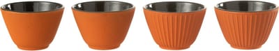 J-Line theemok - metaal - oranje - 2 dozen van 2 stuks