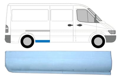 Reparatiepaneel achterspatbord voor Mercedes Sprinter 1995-2006 / Rechts