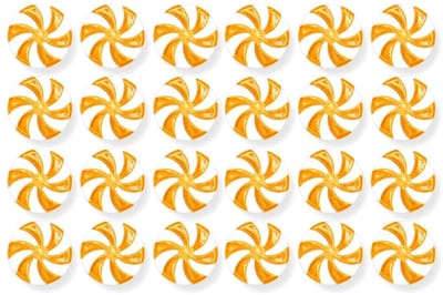 Dailygoods- Kerstsnoephangers 25 stuks - Kleurrijke Lolly-hanger - Kerstdecoratie - Kerstboomversiering - Kunststof - Afmeting 25 mm